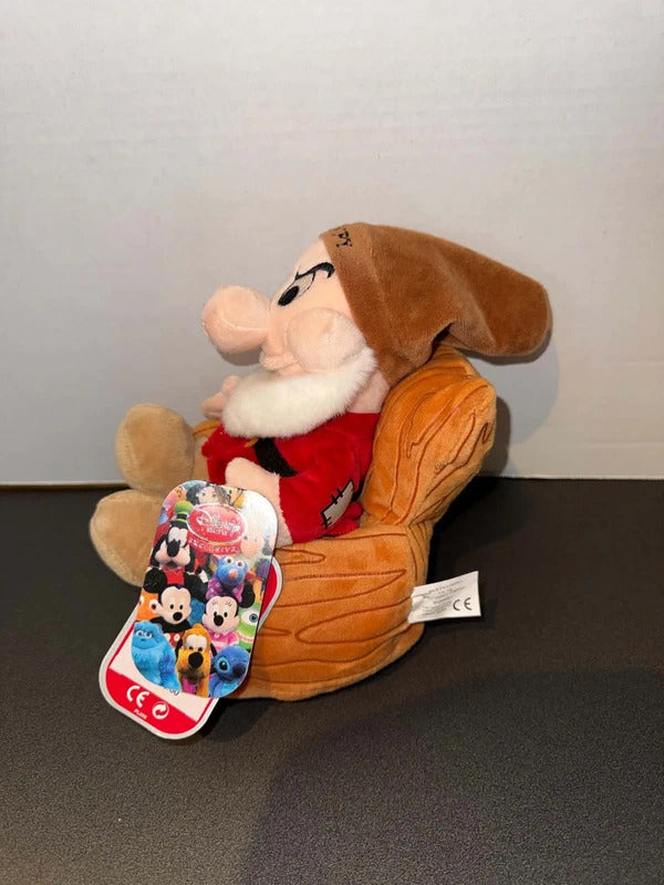 Grumpy On Chair Snow White & The Seven Dwarves Disney Soft Toy