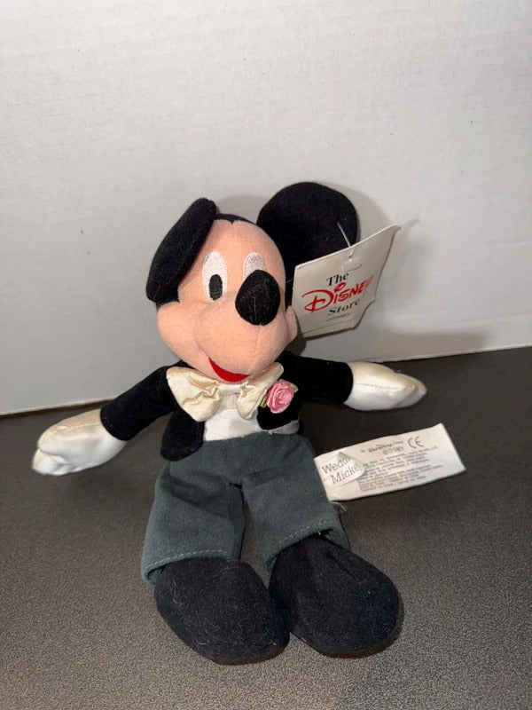 Mickey Mouse Groom Wedding Beanie Soft Toy Brand New