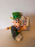 Mad Hatter Alice In Wonderland Disney Store Beanie Soft Toy