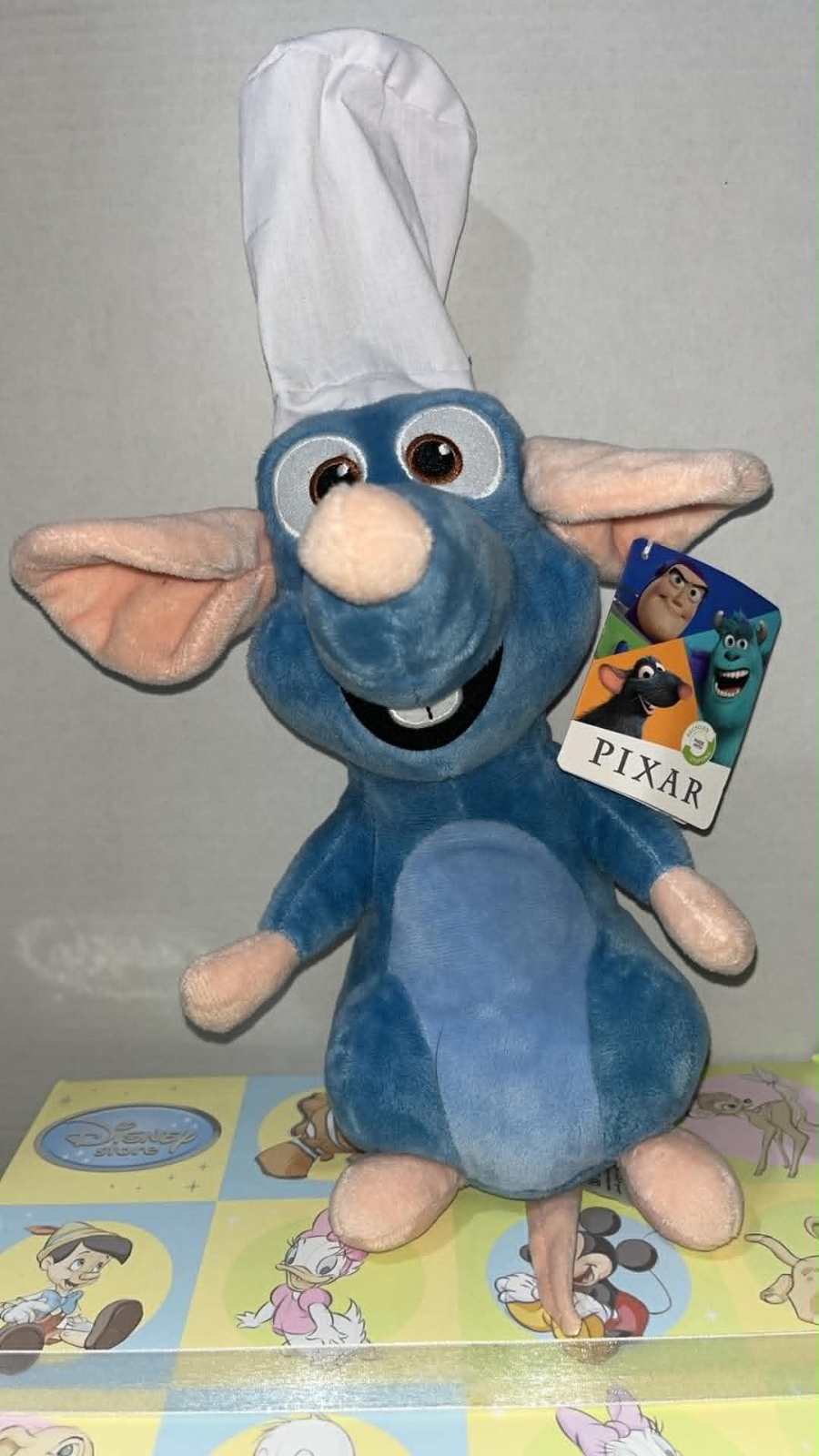 Pixar Ratatouille Remy Plush Toy with Chef Hat