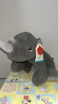 Keel Toys Keeleco Gray Rhino Plush Soft Toy with Tag
