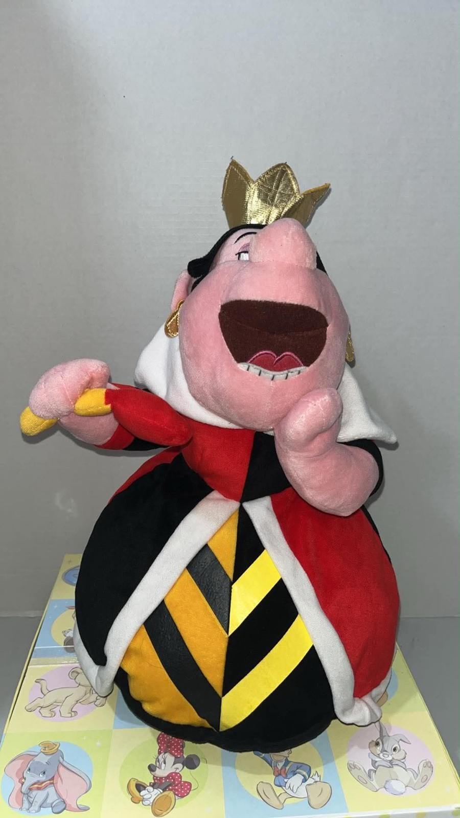 *Stamped* Queen Of Hearts Alice In Wonderland Disney Soft Toy
