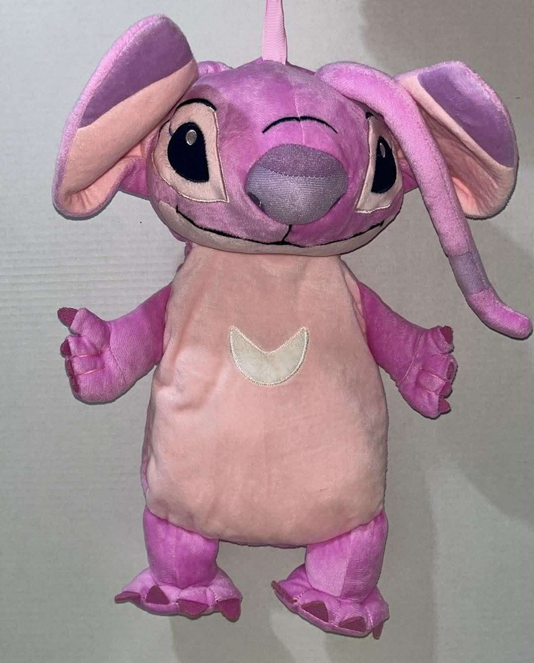 Disney Lilo & Stitch Angel Hot Water Bottle Cover - Soft Pink and Purple Character Doll