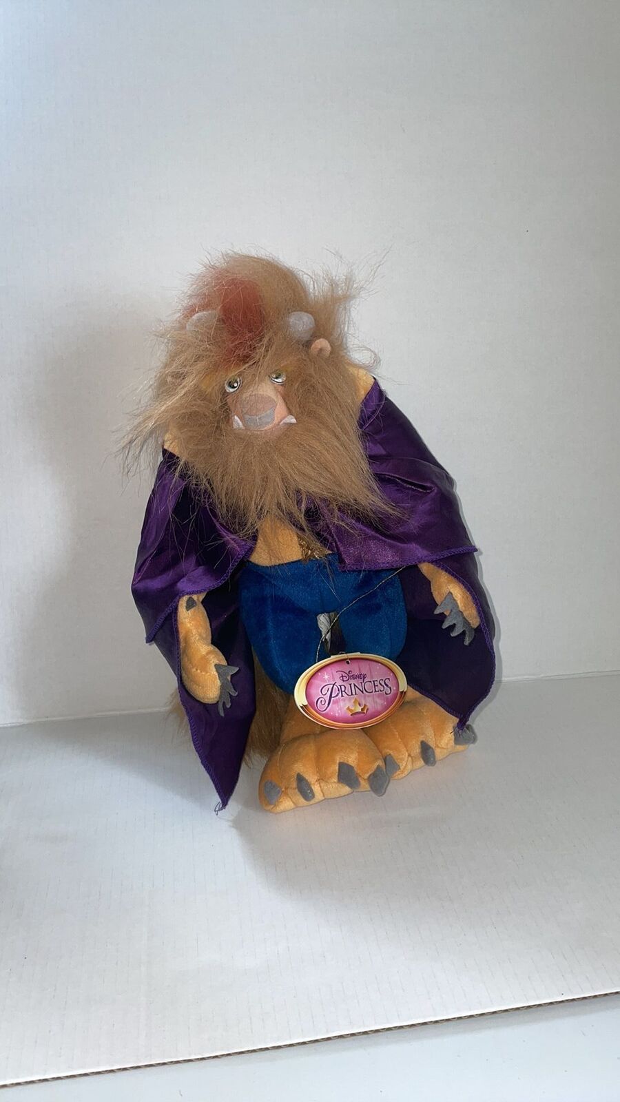 Disney Princess Beast Plush with Purple Cape