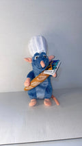 Pixar Remy Plush Toy from Ratatouille with Chef Hat and Baguette